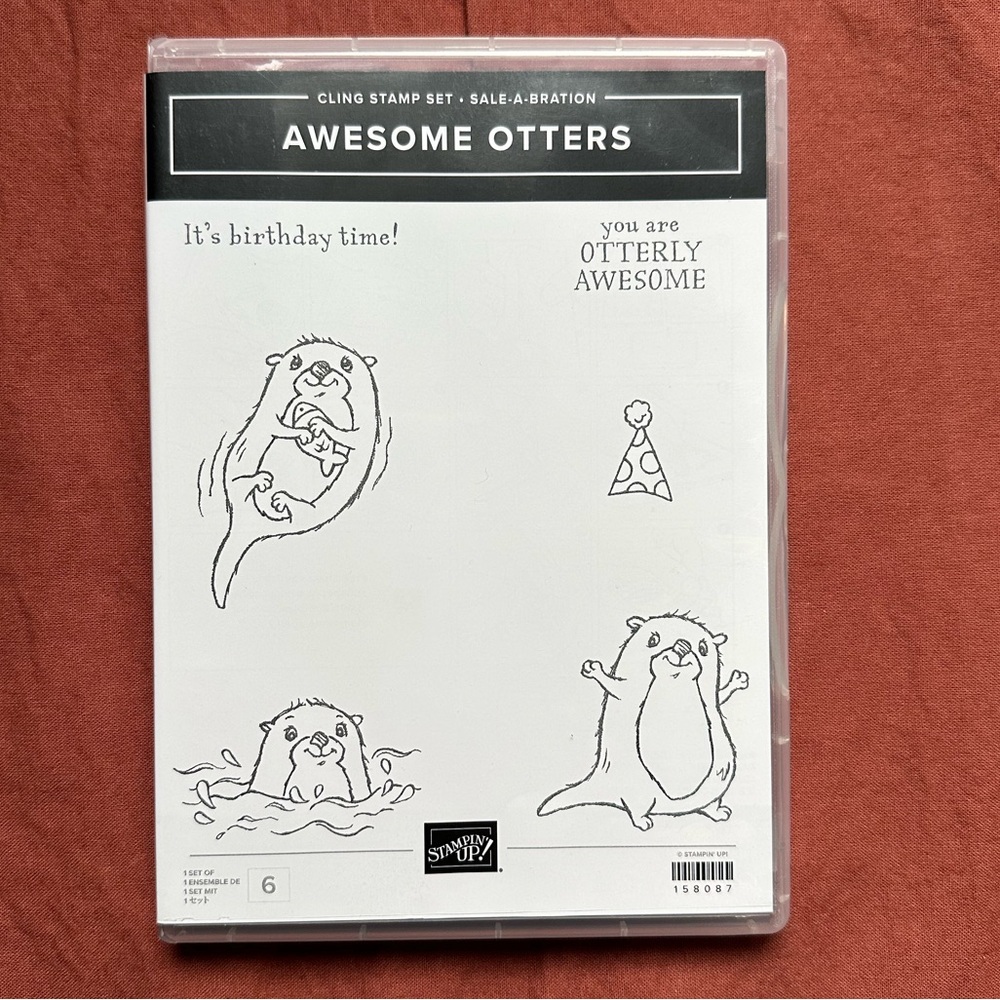 NWT Stampin’ Up! Awesome Otters Stamp Set